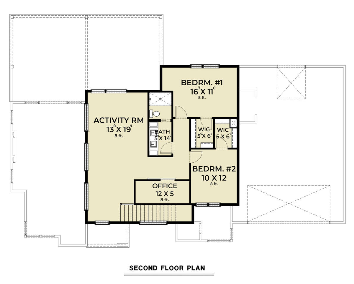 Second Floor for House Plan #2464-00045