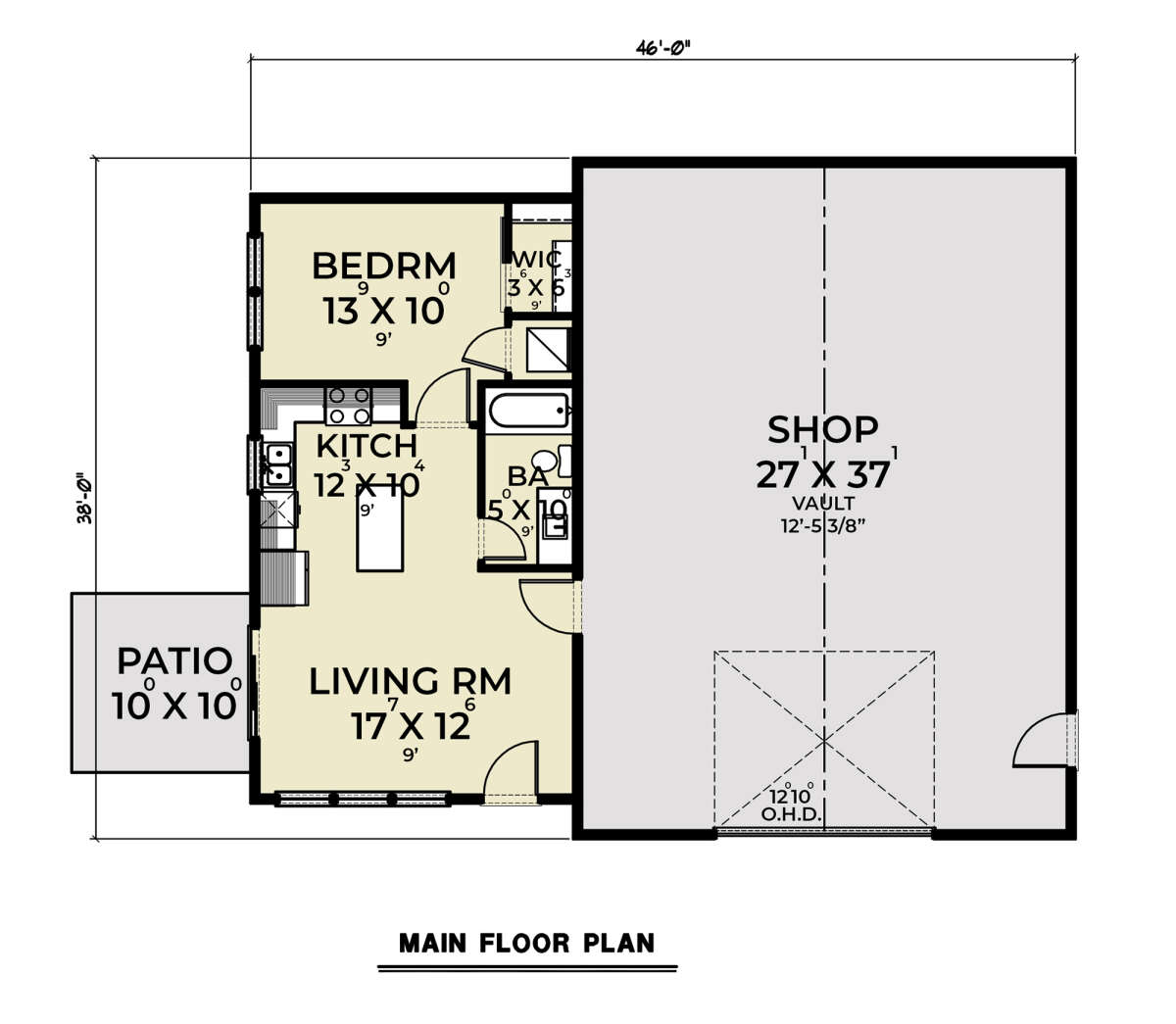 Main Floor  for House Plan #2464-00046