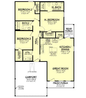 Main Floor  for House Plan #041-00312