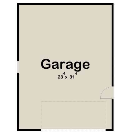 Garage Floor for House Plan #963-00698