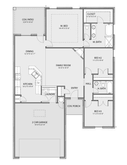 House Plan House Plan #28083 Drawing 1