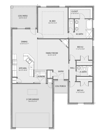 Main Floor  for House Plan #677-00010