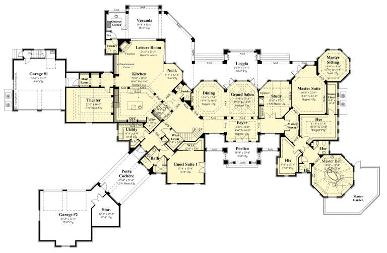 House Plan House Plan #28084 Drawing 1