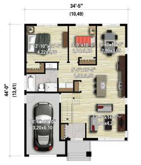 Main Floor  for House Plan #6146-00483