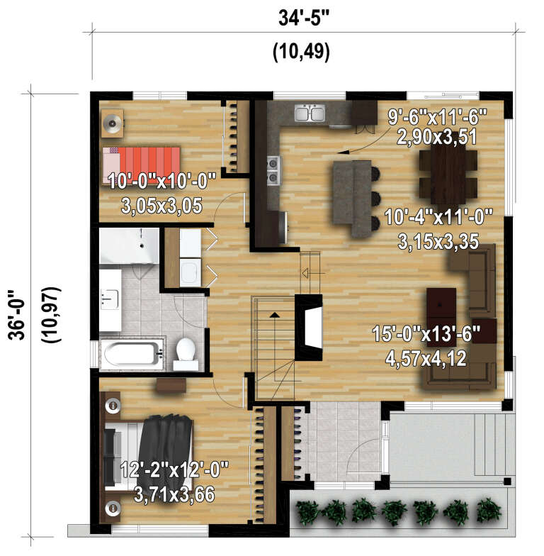 House Plan House Plan #28096 Drawing 1