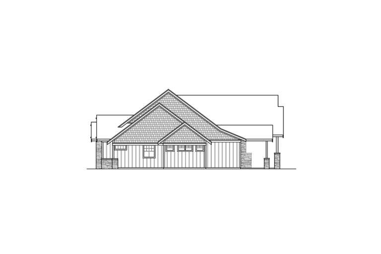 Craftsman House Plan #035-01036 Elevation Photo