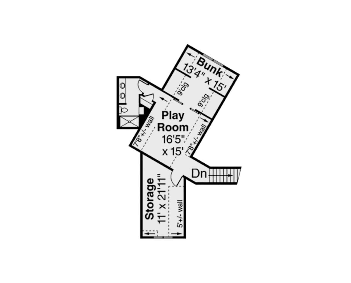Second Floor for House Plan #035-01036