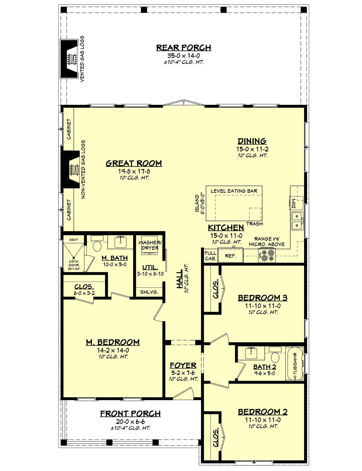 Main Floor  for House Plan #041-00313