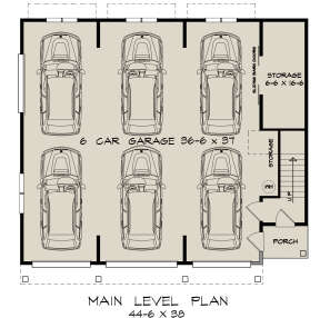 Garage Floor for House Plan #6082-00214