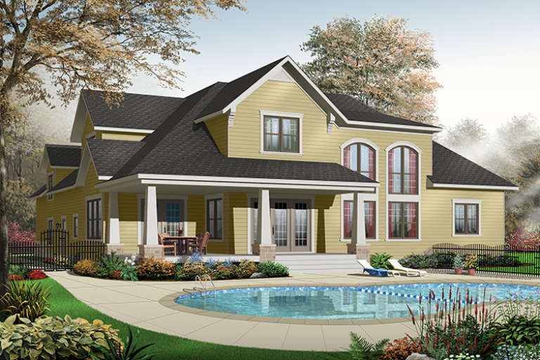 Country House Plan #034-00024 Elevation Photo