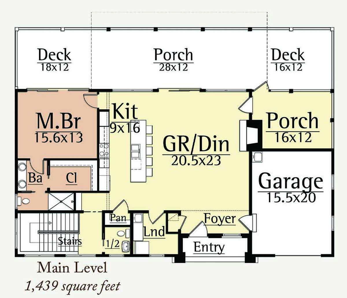 Main Floor  for House Plan #8504-00176