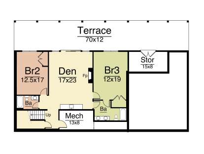 Basement for House Plan #8504-00176
