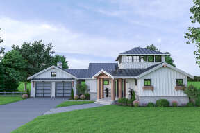 Modern Farmhouse House Plan #2464-00047 Elevation Photo