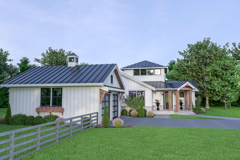 Modern Farmhouse House Plan #2464-00047 Elevation Photo