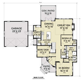 Main Floor  for House Plan #2464-00047