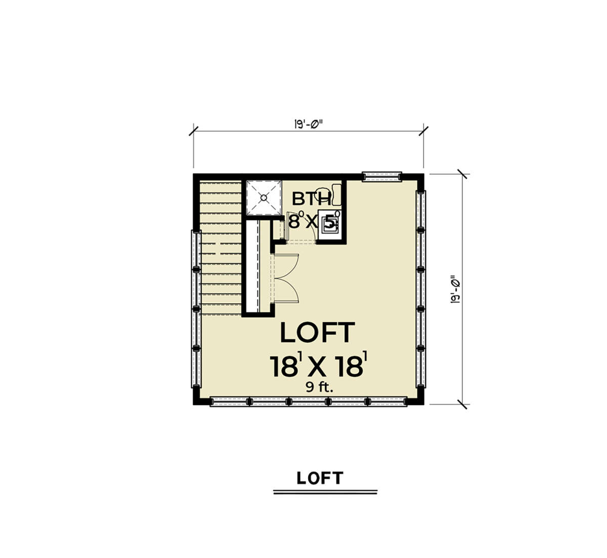 Loft for House Plan #2464-00047