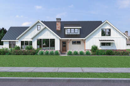 Modern Farmhouse House Plan #2464-00048 Elevation Photo