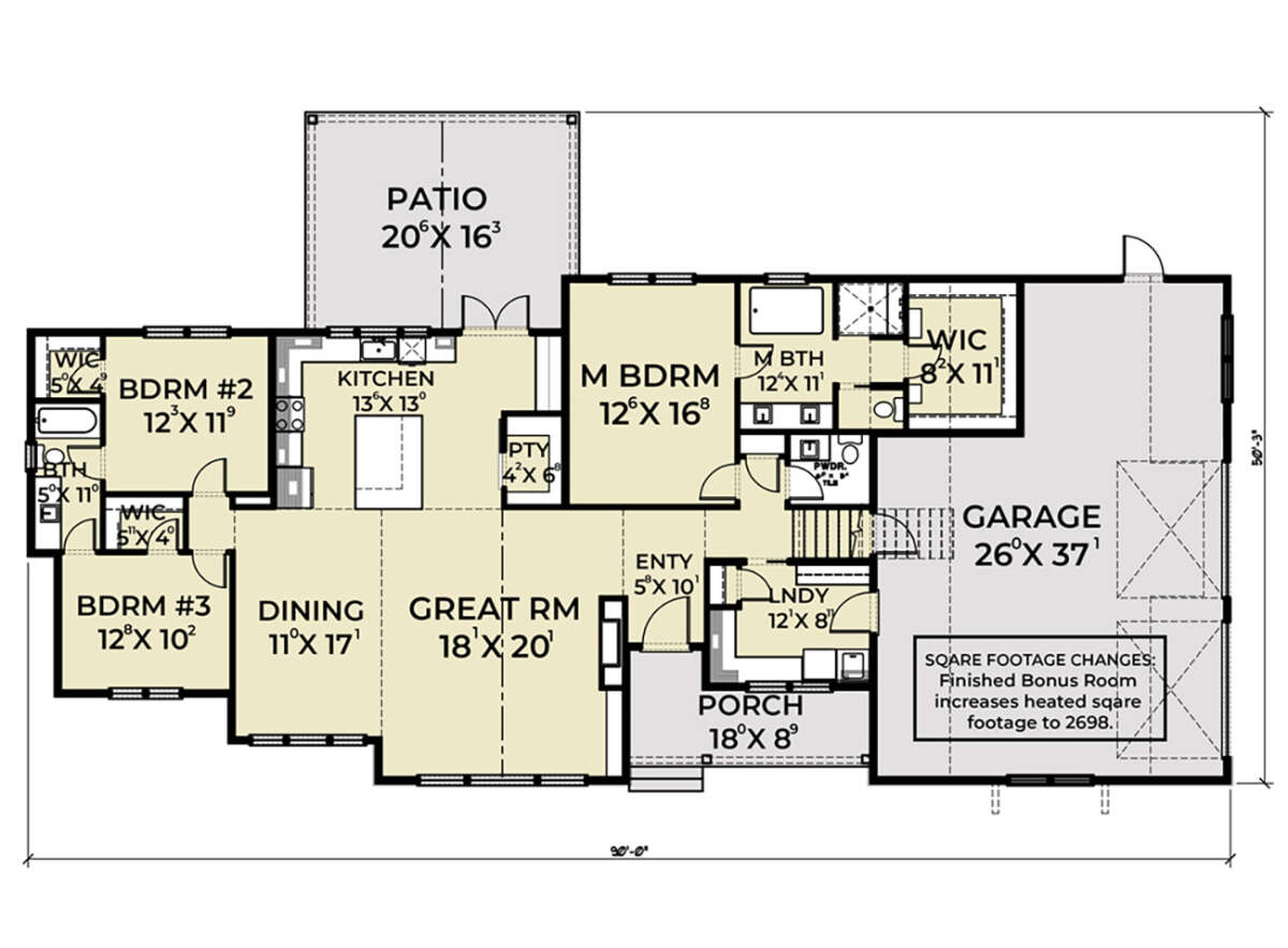 Main Floor  for House Plan #2464-00048
