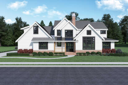 Modern Farmhouse House Plan #2464-00049 Elevation Photo