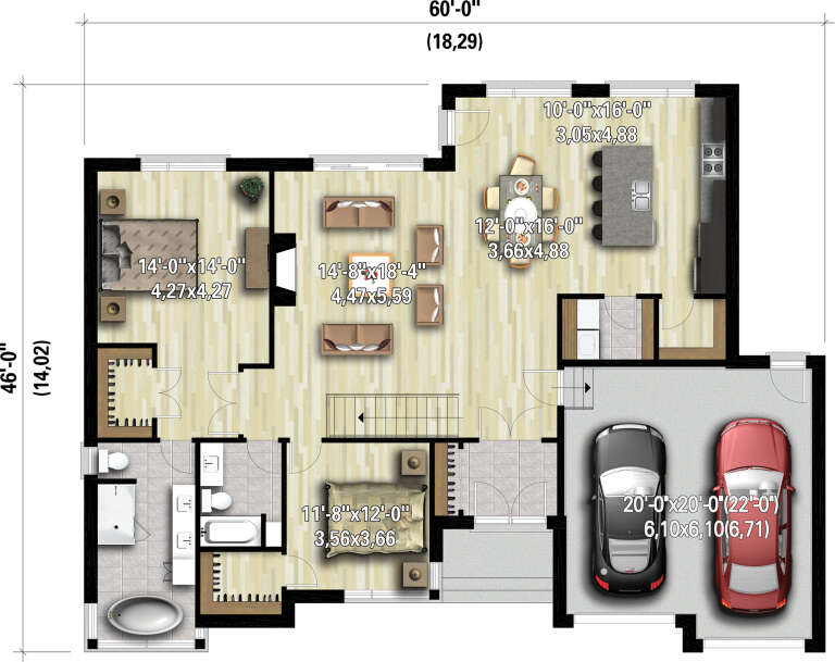 House Plan House Plan #28104 Drawing 1