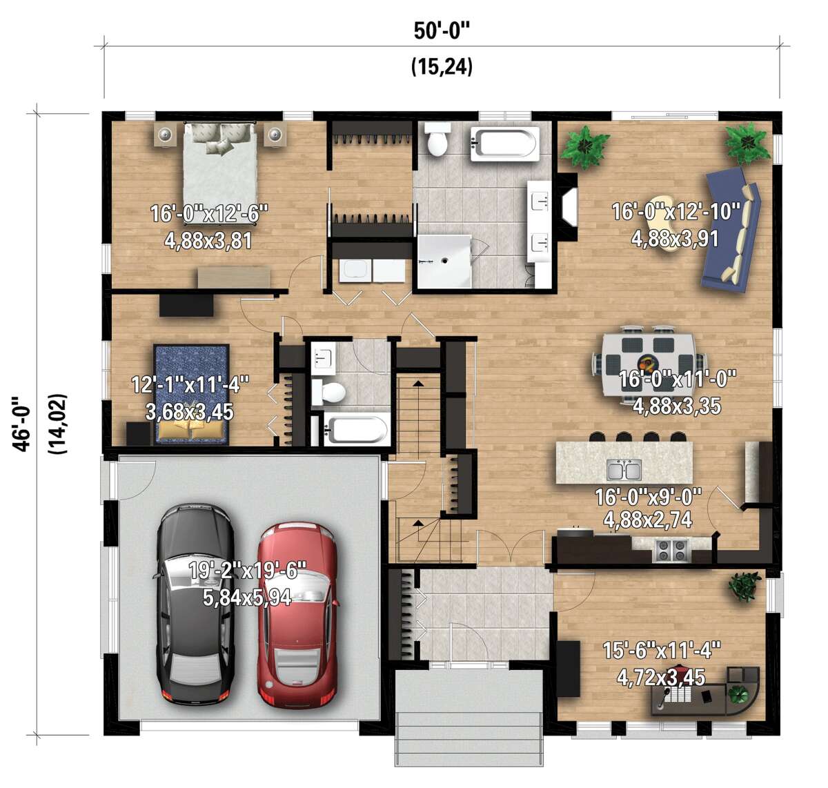 Main Floor  for House Plan #6146-00488