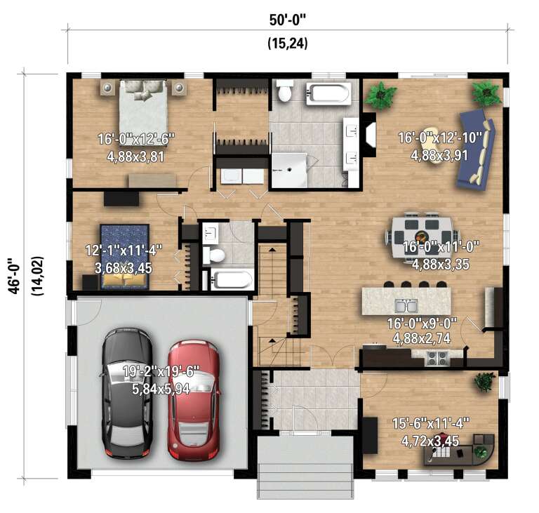 House Plan House Plan #28106 Drawing 1