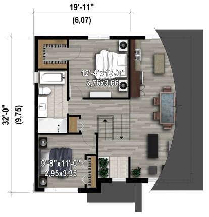 Second Floor for House Plan #6146-00489