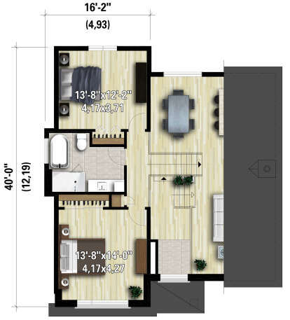 Second Floor for House Plan #6146-00490