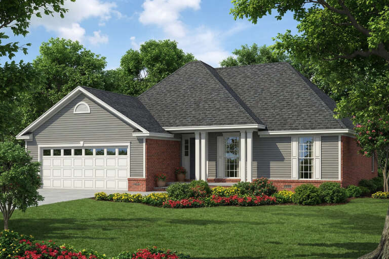 House Plan House Plan #2811 Angled Front Elevation