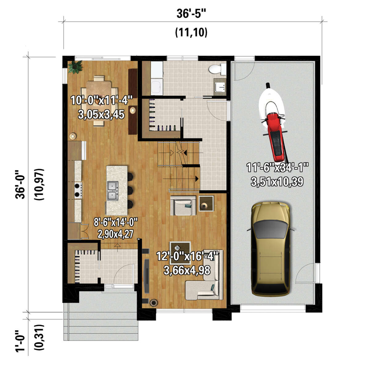 Main Floor  for House Plan #6146-00494