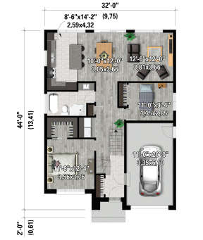 Main Floor  for House Plan #6146-00495