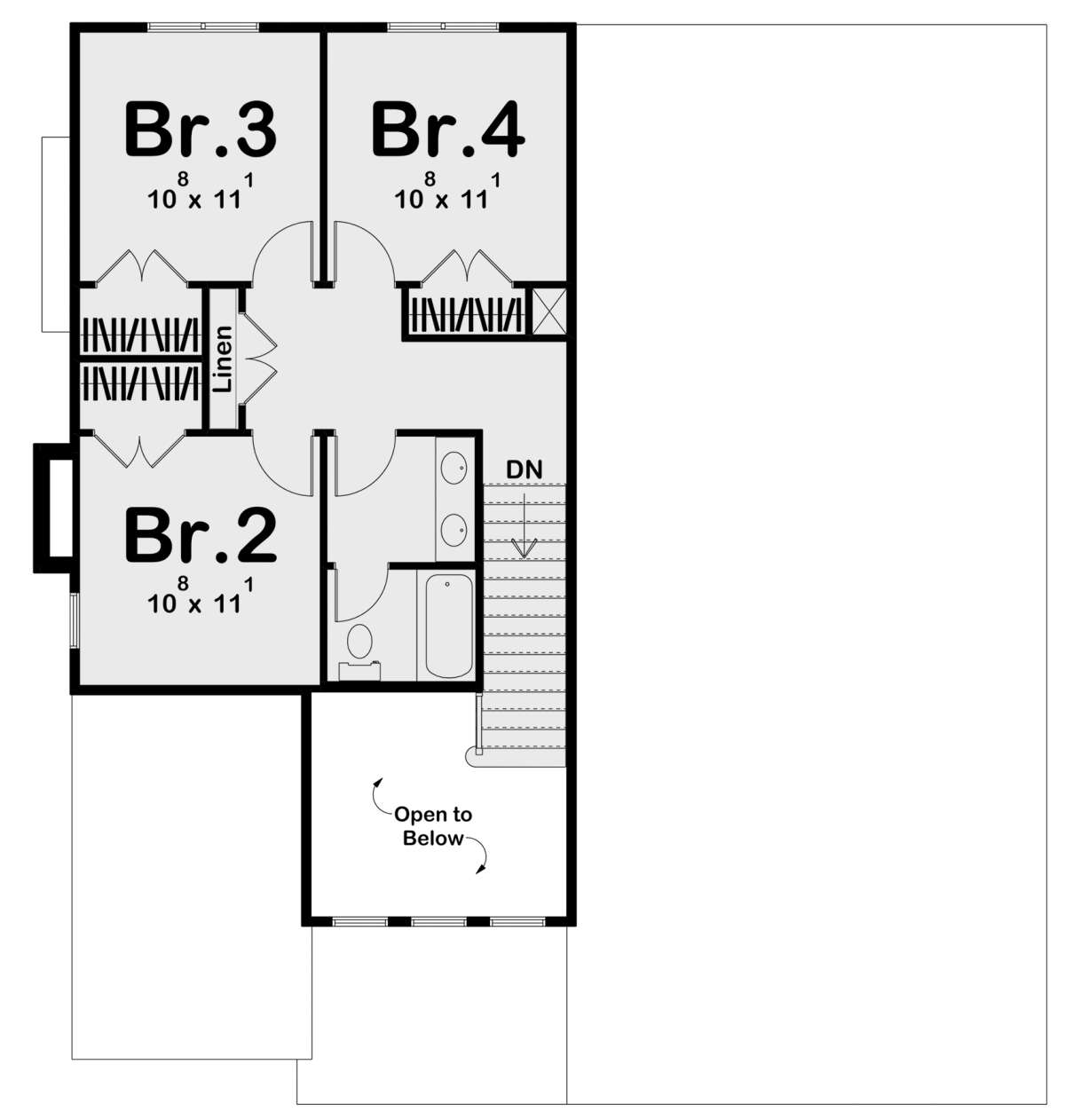 Second Floor for House Plan #963-00702