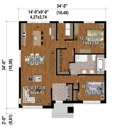 Main Floor  for House Plan #6146-00503