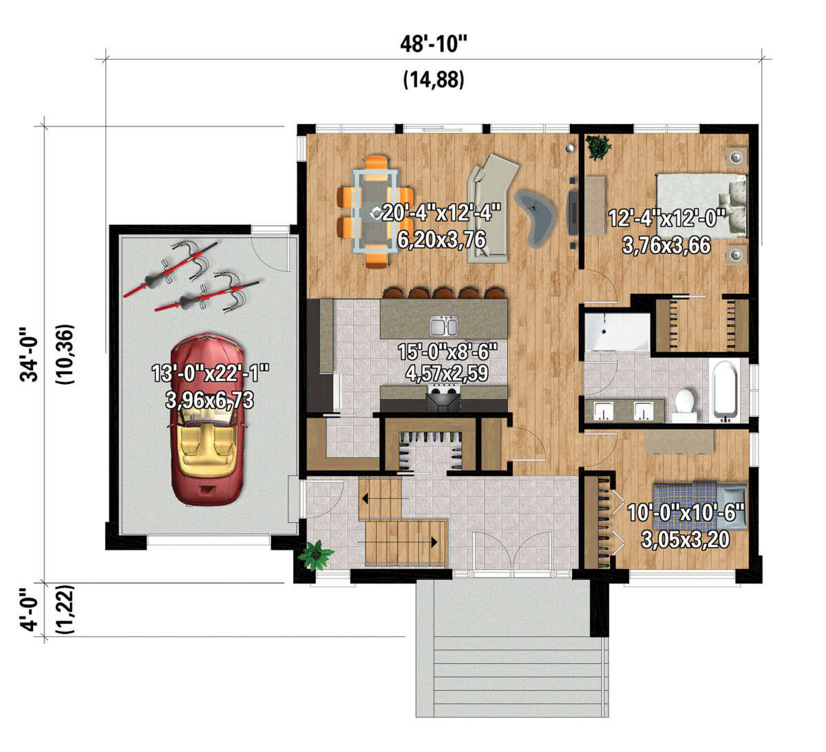 Main Floor  for House Plan #6146-00504