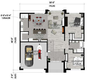 Main Floor  for House Plan #6146-00505