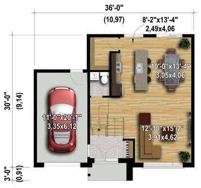 House Plan House Plan #28129 Drawing 1
