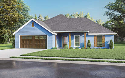 Ranch House Plan #110-00025 Elevation Photo