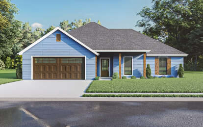 Ranch House Plan #110-00025 Elevation Photo