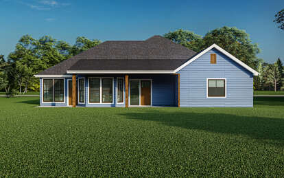 Ranch House Plan #110-00025 Elevation Photo