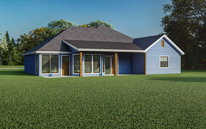 Ranch House Plan #110-00025 Elevation Photo