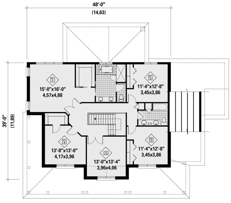 House Plan House Plan #28130 Drawing 2