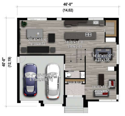 Main Floor  for House Plan #6146-00510