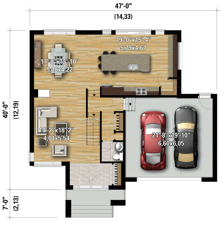 House Plan House Plan #28132 Drawing 1