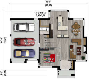 Main Floor  for House Plan #6146-00513