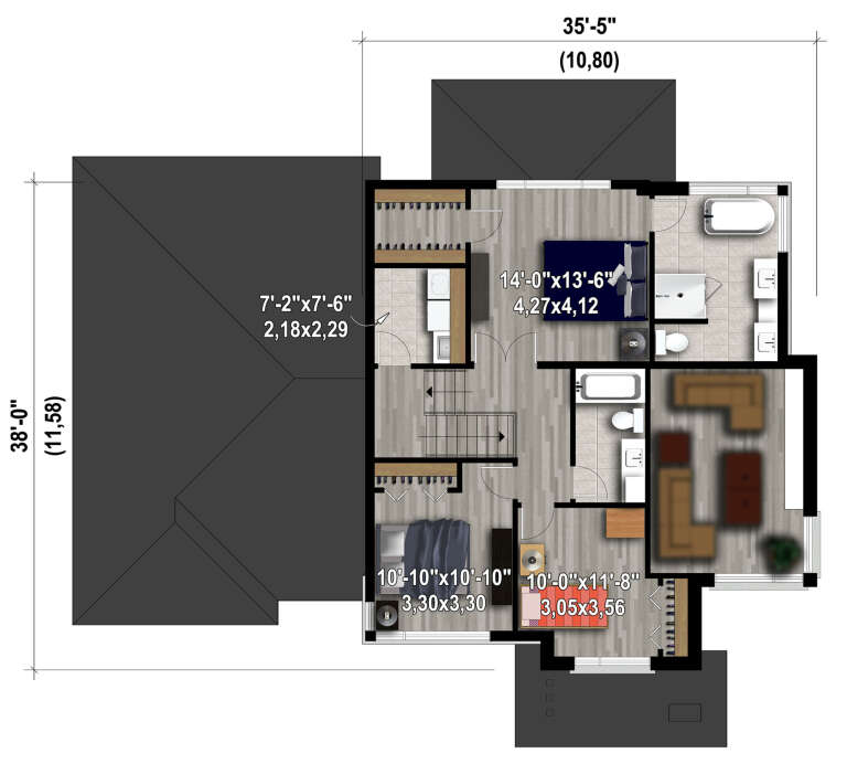 House Plan House Plan #28134 Drawing 2