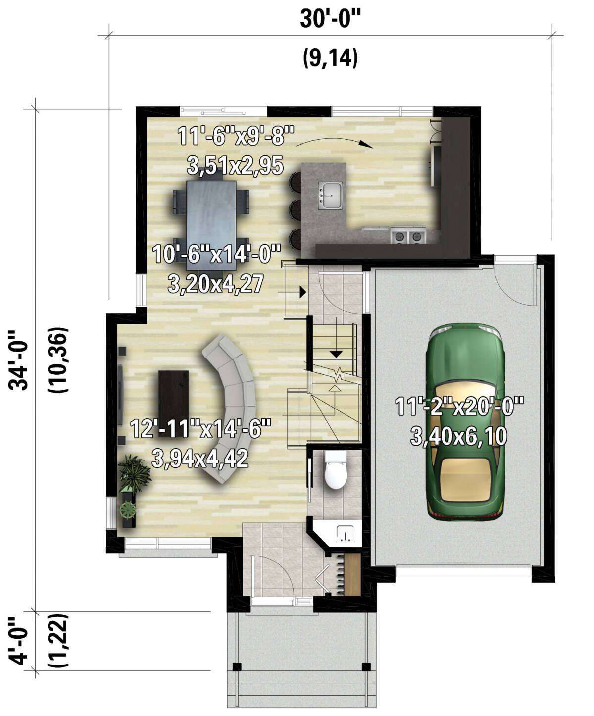 Main Floor  for House Plan #6146-00514