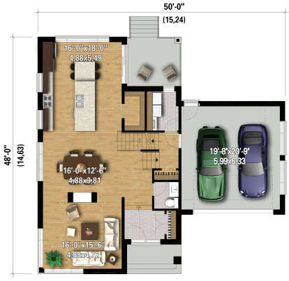 House Plan House Plan #28136 Drawing 1