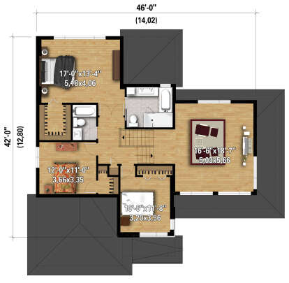 House Plan House Plan #28136 Drawing 2