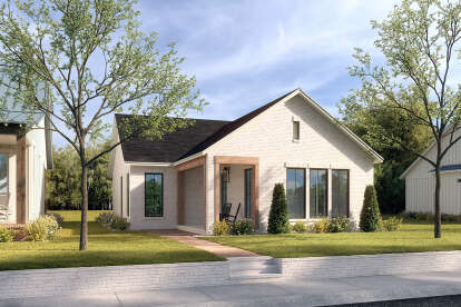 House Plan House Plan #28138 Angled Front Elevation