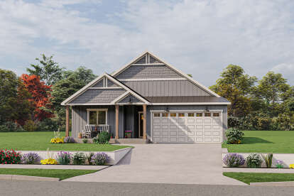 Modern Farmhouse House Plan #6785-00006 Elevation Photo